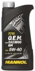 Масло моторное MANNOL O.E.M. FOR DAEWOO GM SAE 5W-40 1л